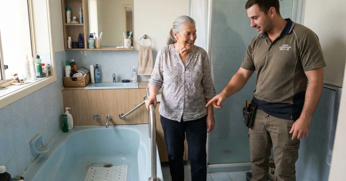 Bathroom plumbing checks for aging parents: grab rails, hot water safety and easier taps